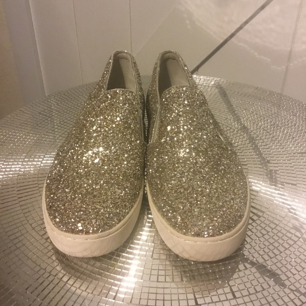 michael kors CUTE glitter slip on shoes
